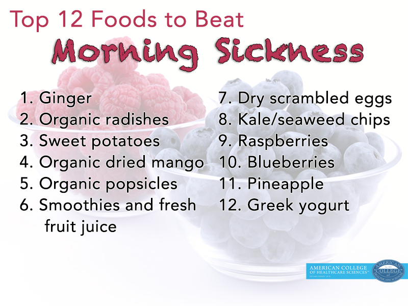 Top 12 Foods to Beat Morning Sickness Naturally (Part 2) | achs.edu