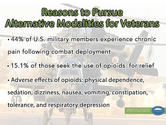 why alternative treatments are better for veterans