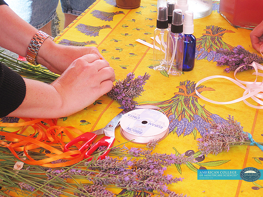 making lavender wands