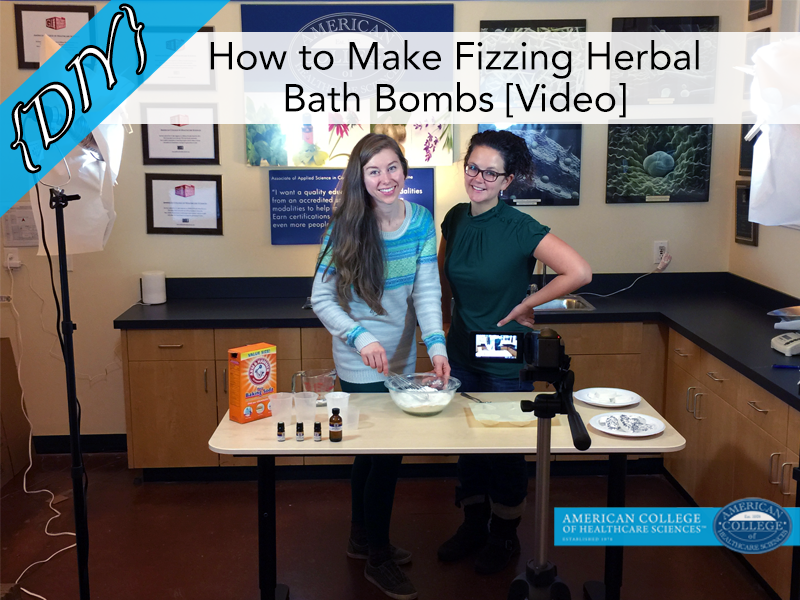 {DIY} How to Make Fizzing Herbal Bath Bombs [Video]