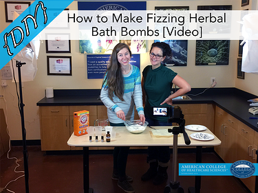 DIY How to Make Fizzing Herbal Bath Bombs