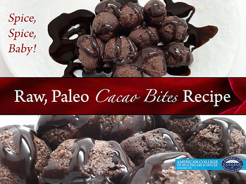 Raw, Paleo Cacao Bites Recipe