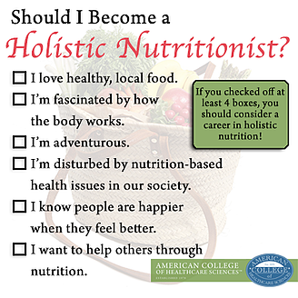 career in holistic nutrition