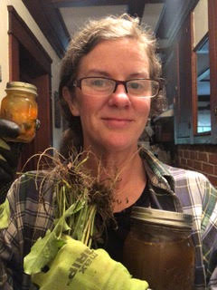 melissa abbott pictures with a root tonic she made