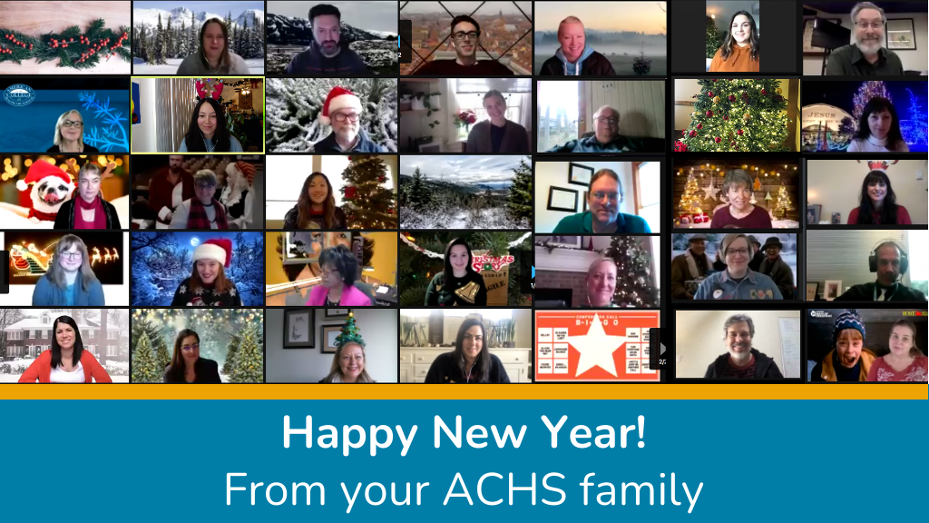 happy new year header with staff zoom photo